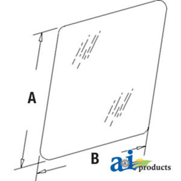 A & I Products Glass, Windshield, Upper 49" x35.5" x2.25" A-AT154429